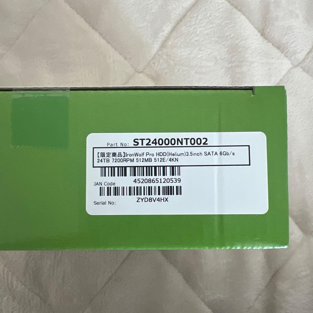 Seagate IronWolf Pro 24TB 3.5インチ HDD