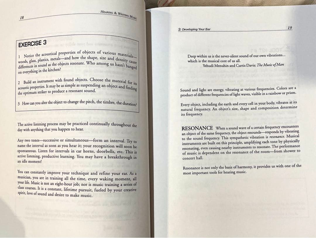 洋書 Hearing and writing music