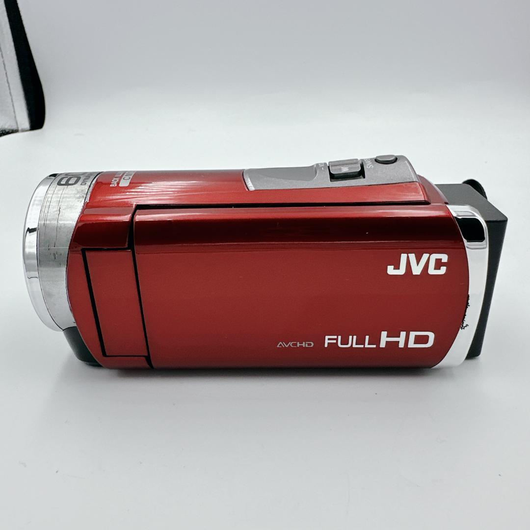 【概ね美品】JVC Everio GZ-HM155-R ビデオカメラ レッド