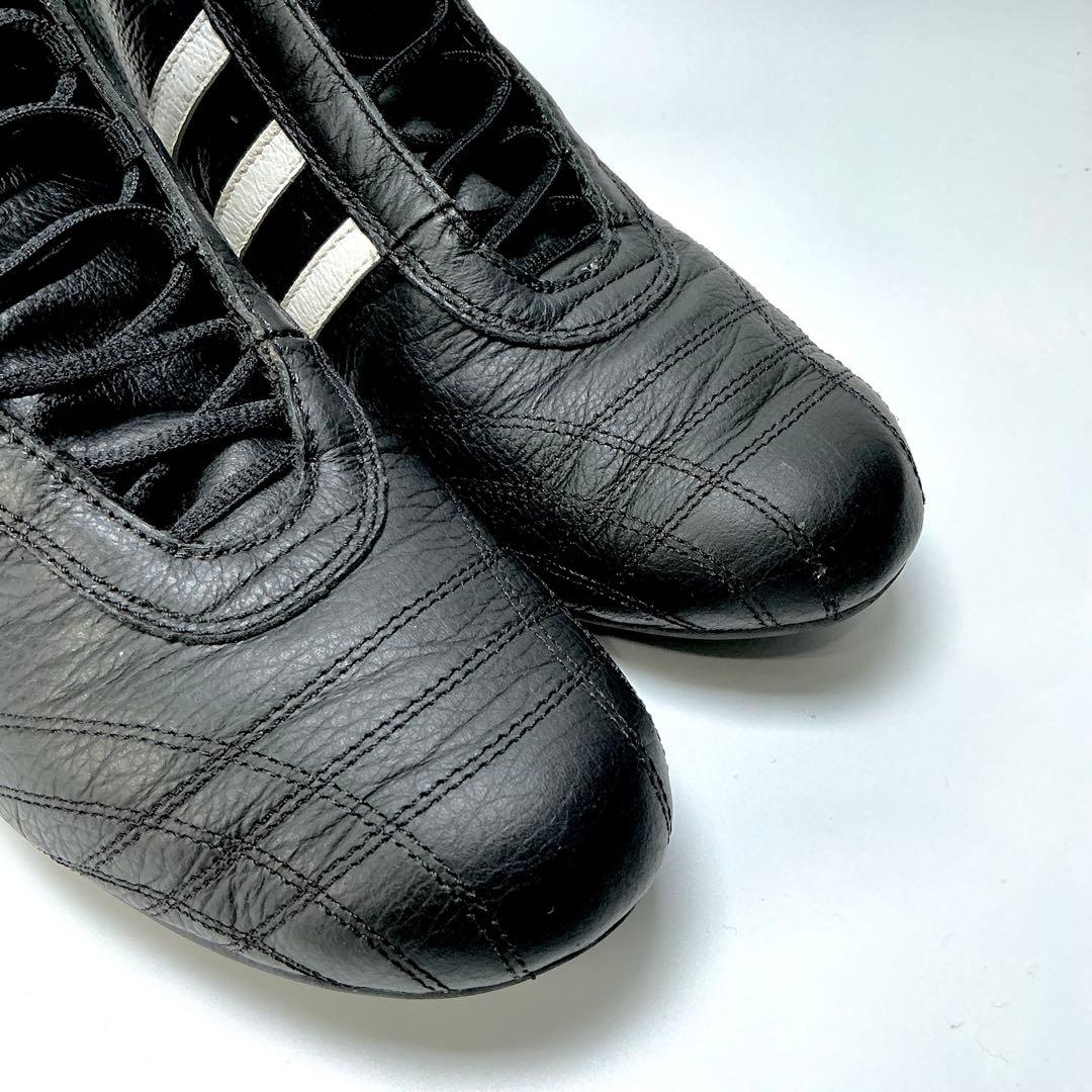 adidas　ボクシングシューズ　レスリング　ハイカット　ブラック　23cm