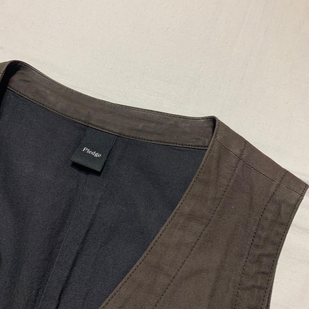 トップス pledge multi pockets design vest