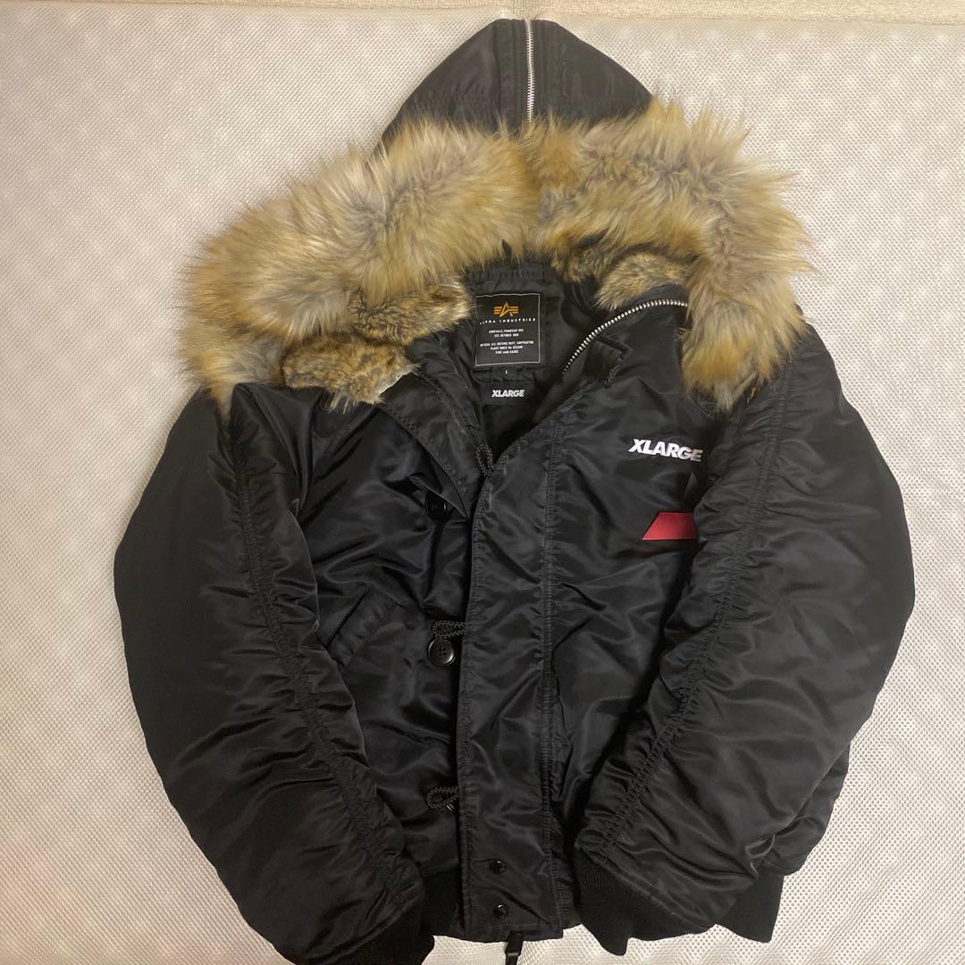 ALPHA ×XLARGE　N2B　JACKET　フライトジャケット　黒