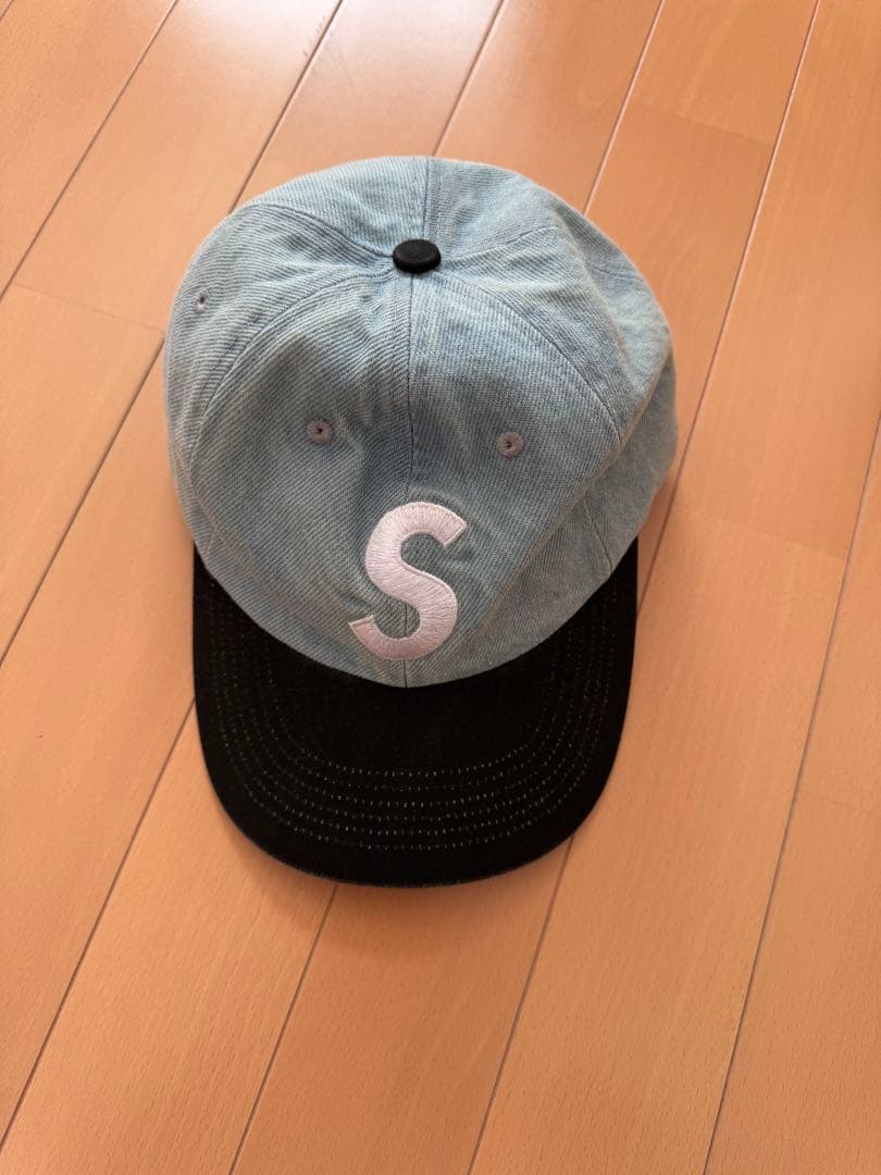 帽子 Supreme Washed Denim S Logo 2-Tone Cap
