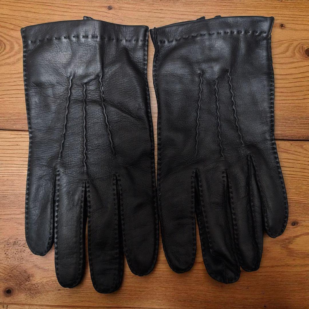 [美品]DENTS メンズ 黒革手袋【即発送可】