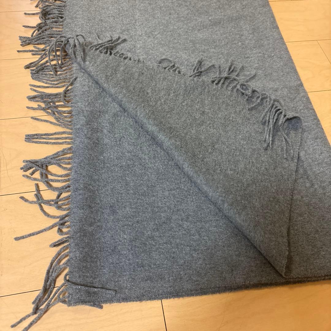 Johnstons of Elgin 100%カシミヤストール グレー