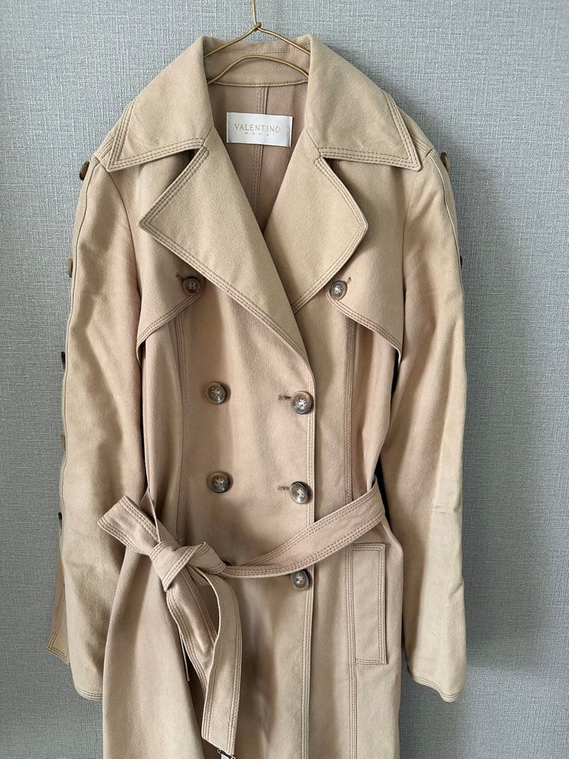 VALENTINO ヴァレンティノ＊ヴィンテージベージュトレンチコート　40