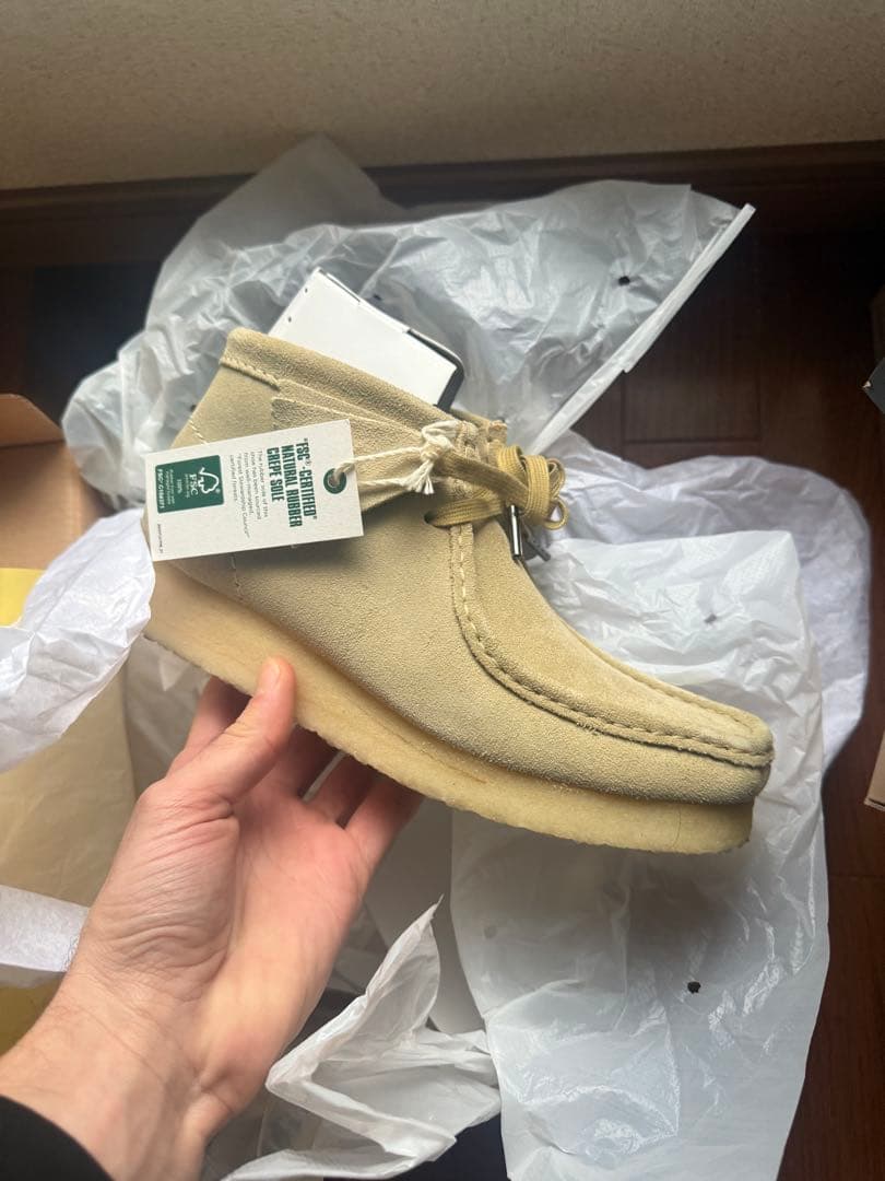 靴 Clarks Originals Wallabe Maple Suede