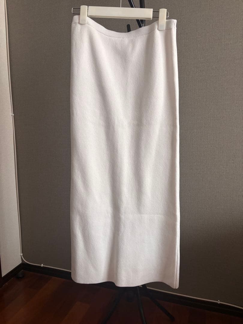 新品　未使用　プラージュ　Les Tendre コットンスカート　ホワイト