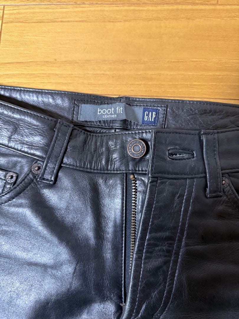 山田蓮さん着用　OLD GAP レザーパンツ W27L30