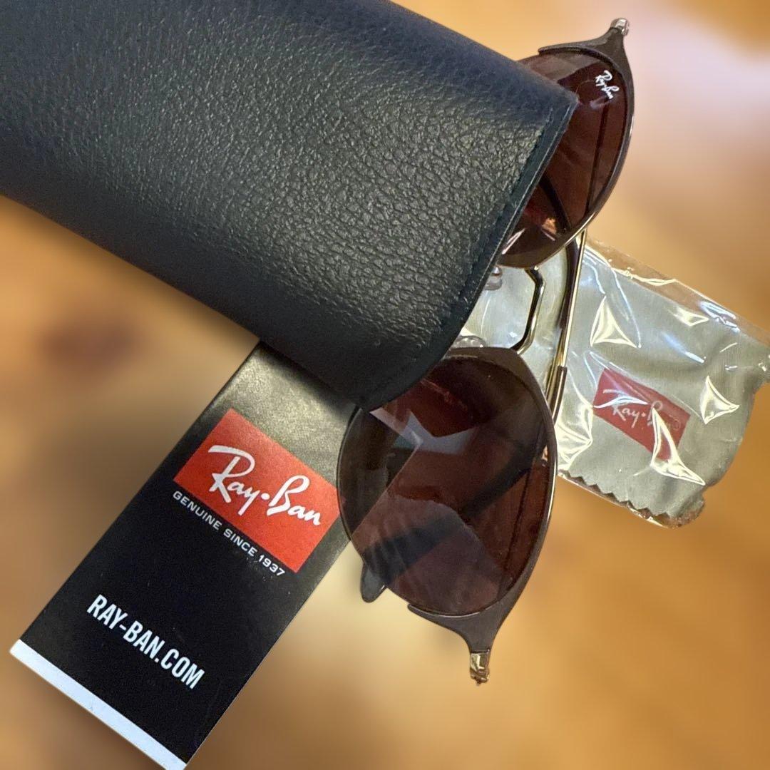 新品！Ray-Ban ブラウン ラウンド サングラス