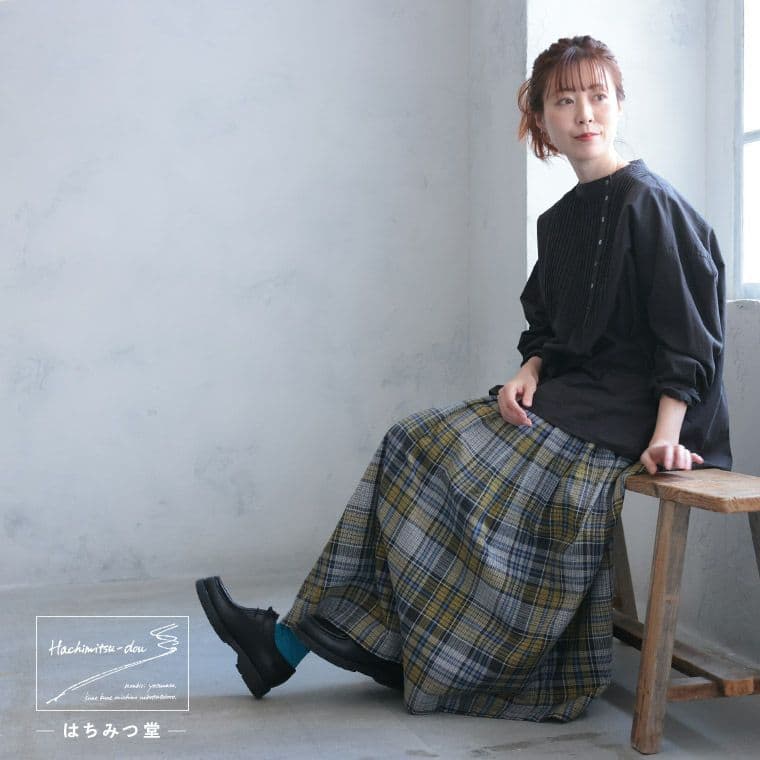 SALE ❁⃘*.゜ ソウルベリー はちみつチェックのスカート 美品
