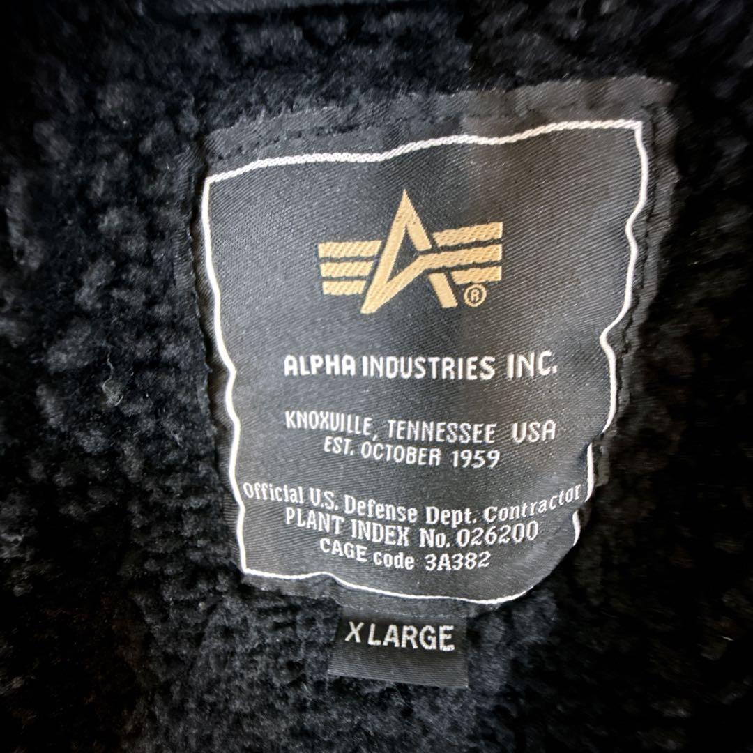 Alpha N-3B フライトジャケット　コットン100 XL 裏ボア　y2k