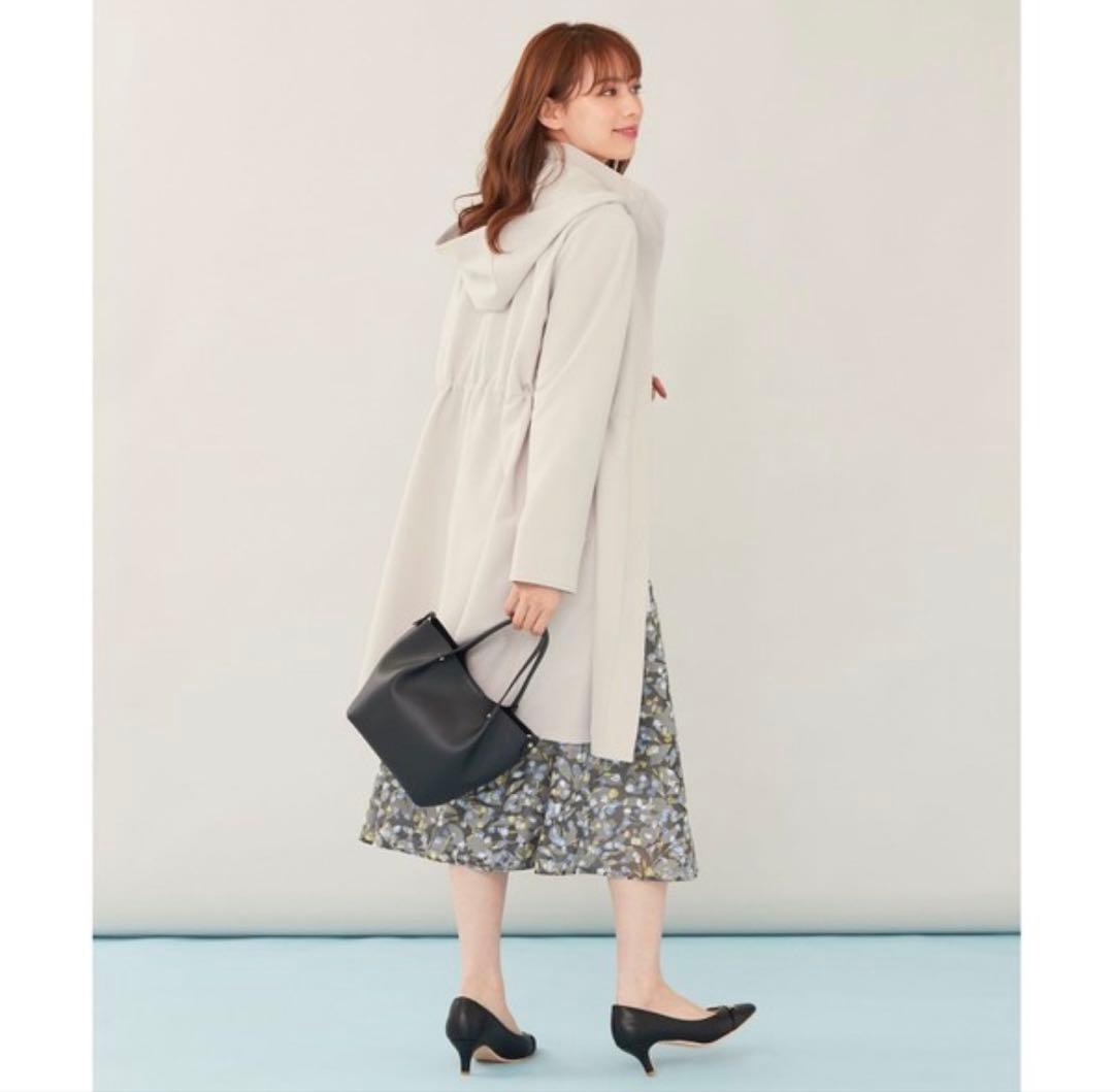 any sis エニィスィス 2WAY フーデットロング アウター アイボリー