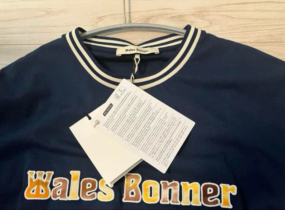 Wales Bonner ロゴTシャツ ネイビー Mサイズ