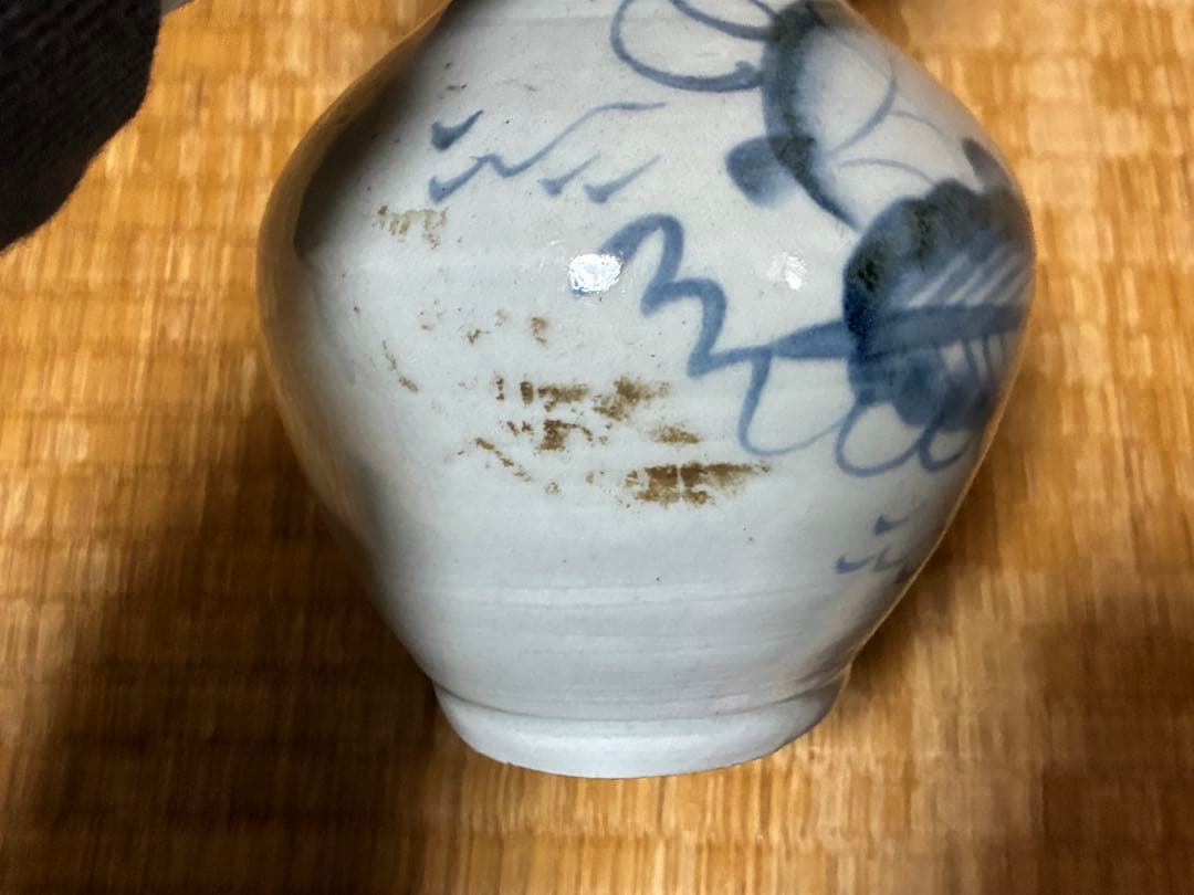 古伊万里 染付 徳利 花入 江戸期