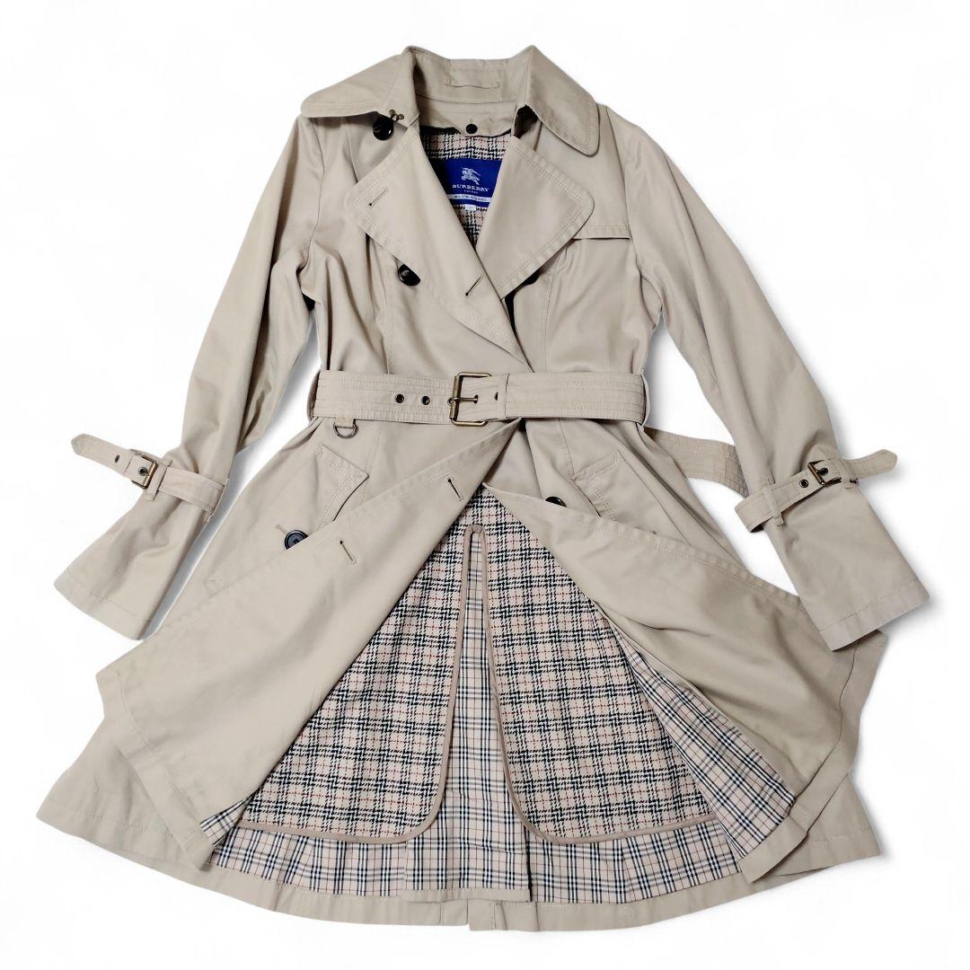 極美品✨バーバリーブルーレーベル トレンチコート ダブル ノバチェック ライナー