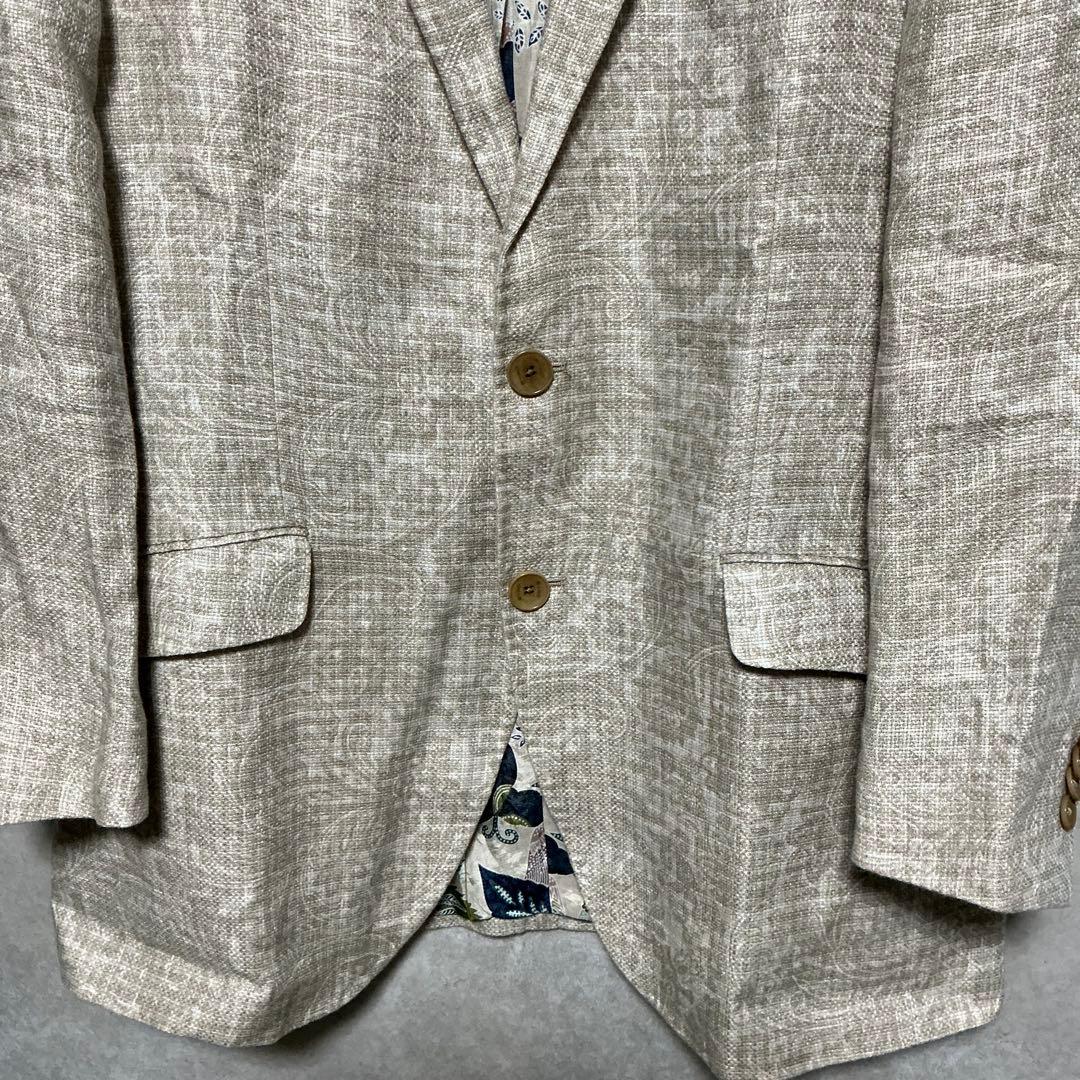 【美品】ETRO　ジャケット　ペイズリー　 総柄　テーラードジャケット　XXL