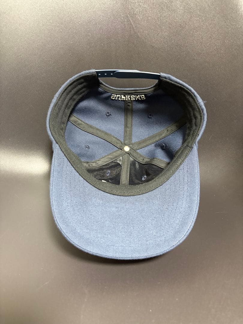supreme aphex twin 6-panel navy ネイビー