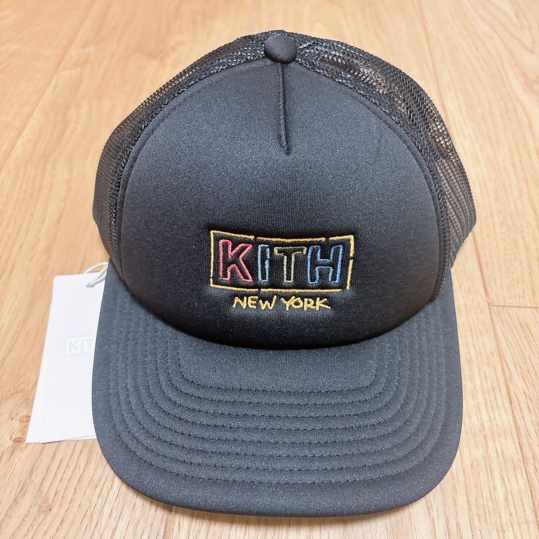 【新品】KITH ブラック トラッカーキャップ キッズもok