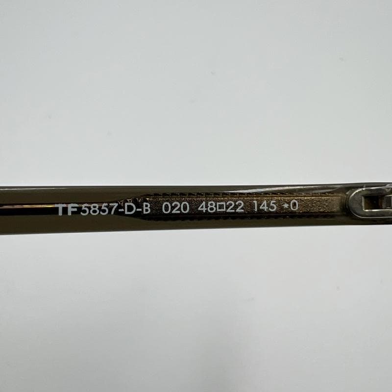 TOM FORD サングラス TF5857-D-B 度なし クリアグレー