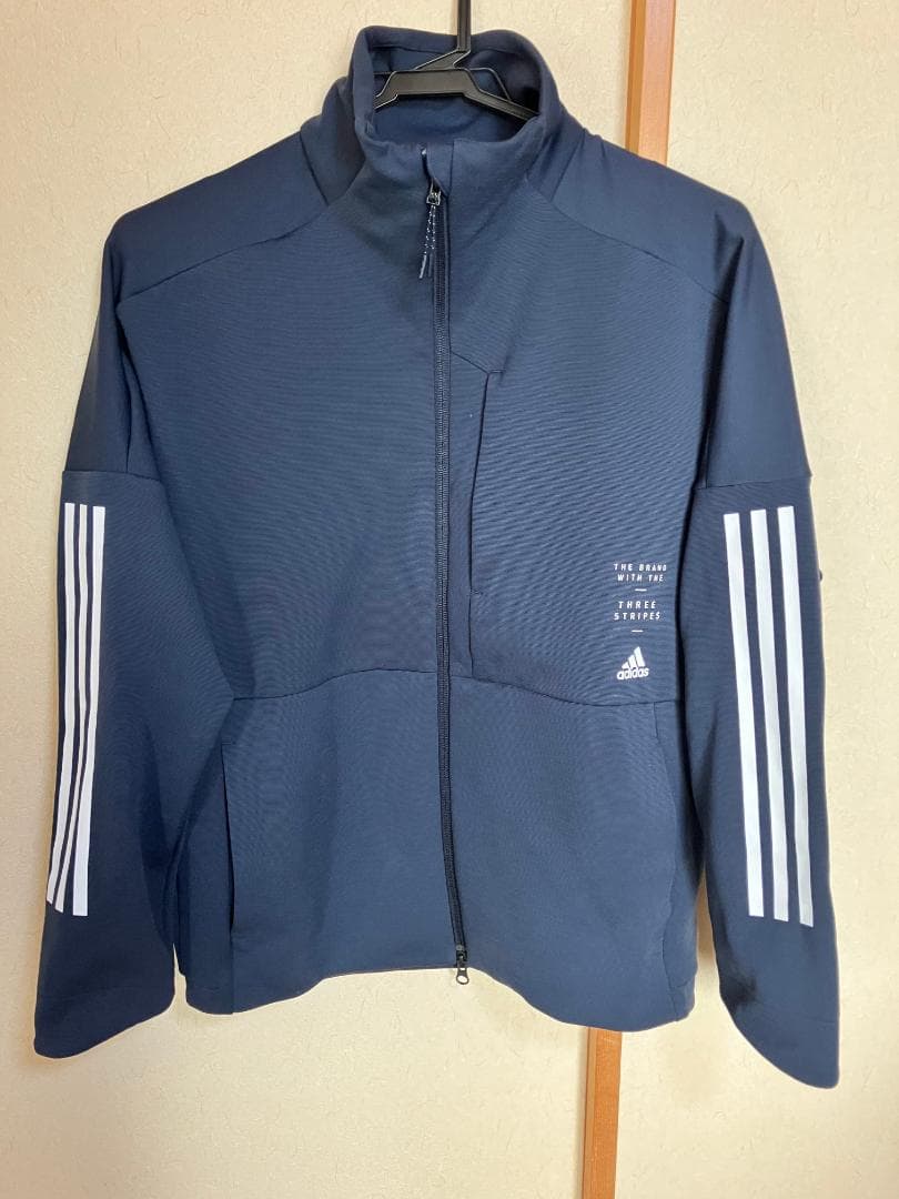 adidas ジャージセット トレーニングウエアー　上下　ネイビー 　Ｌサイズ