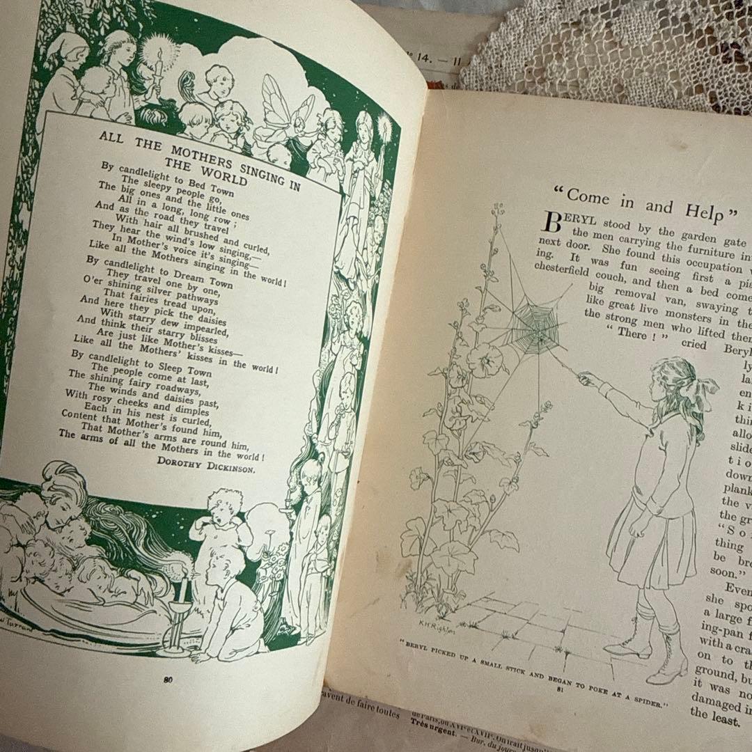 稀少アンティーク美しいヴィクトリアン絵本イギリス洋書　古書ジャンクジャーナル