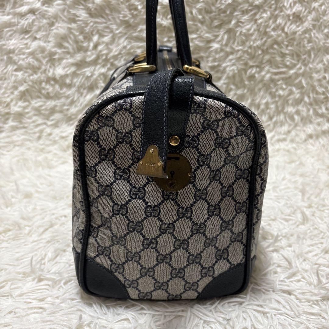GUCCI オールドグッチ GG PVC ボストンバッグ 大容量
