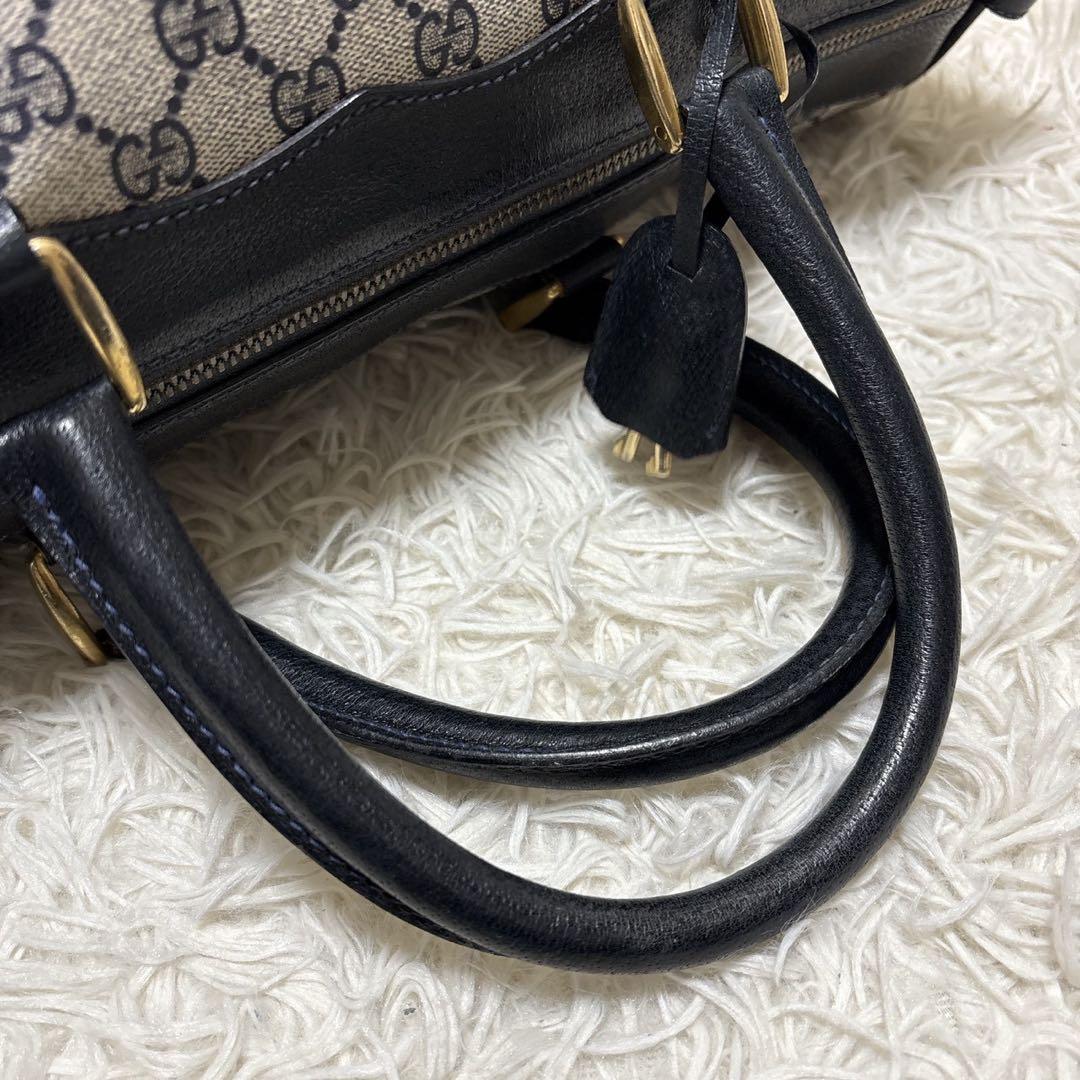 GUCCI オールドグッチ GG PVC ボストンバッグ 大容量