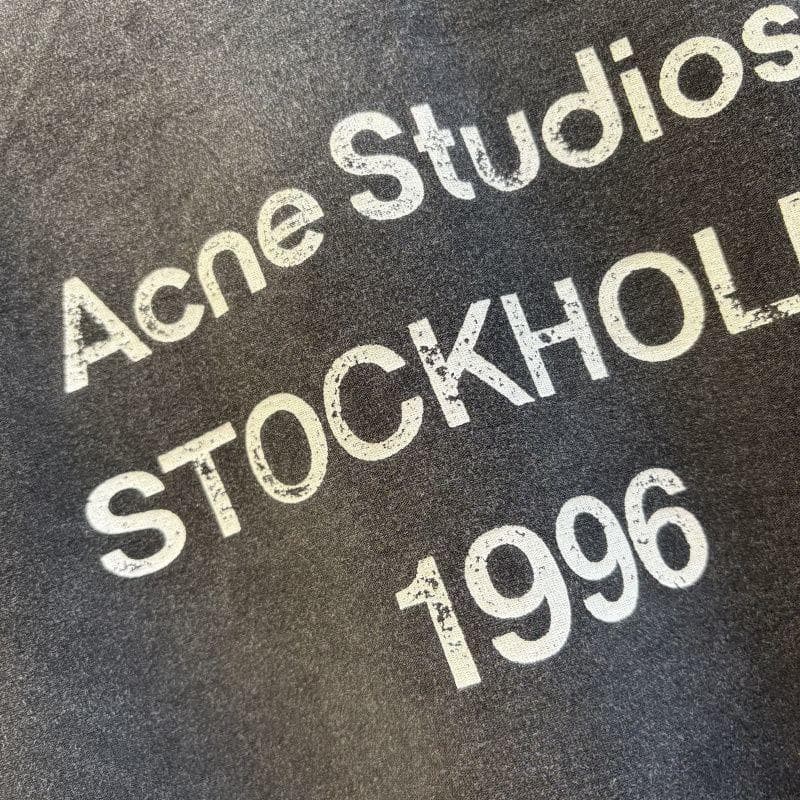 Acne Studios ブラック 長袖Tシャツ 1996 男女兼用