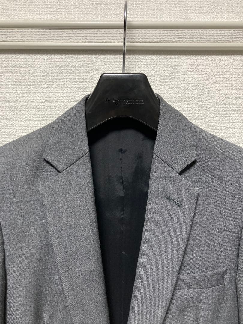 【LITHIUM HOMME】3ピースセットアップ2Bスーツ42モヘアウールXS