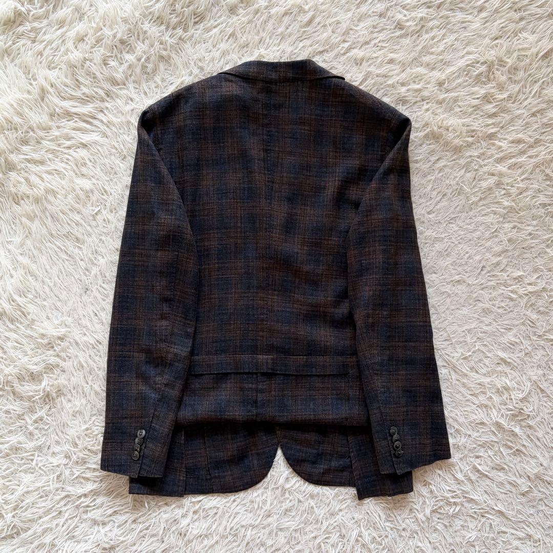 <極美品>BOGLIOLI k.jacket 新ロゴ リネンシルクジャケット46