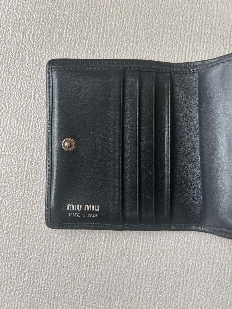 miu miu 財布 刺繍 デニム