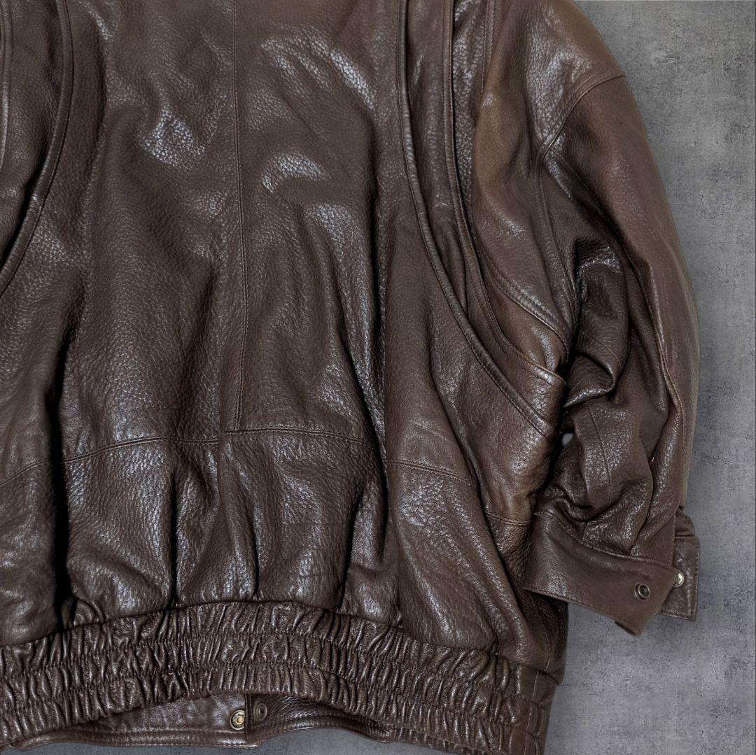 希少✨スカーフ柄 vintage A-2 レザー フライトジャケット XL
