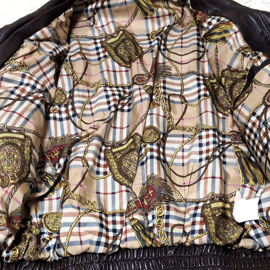 希少✨スカーフ柄 vintage A-2 レザー フライトジャケット XL