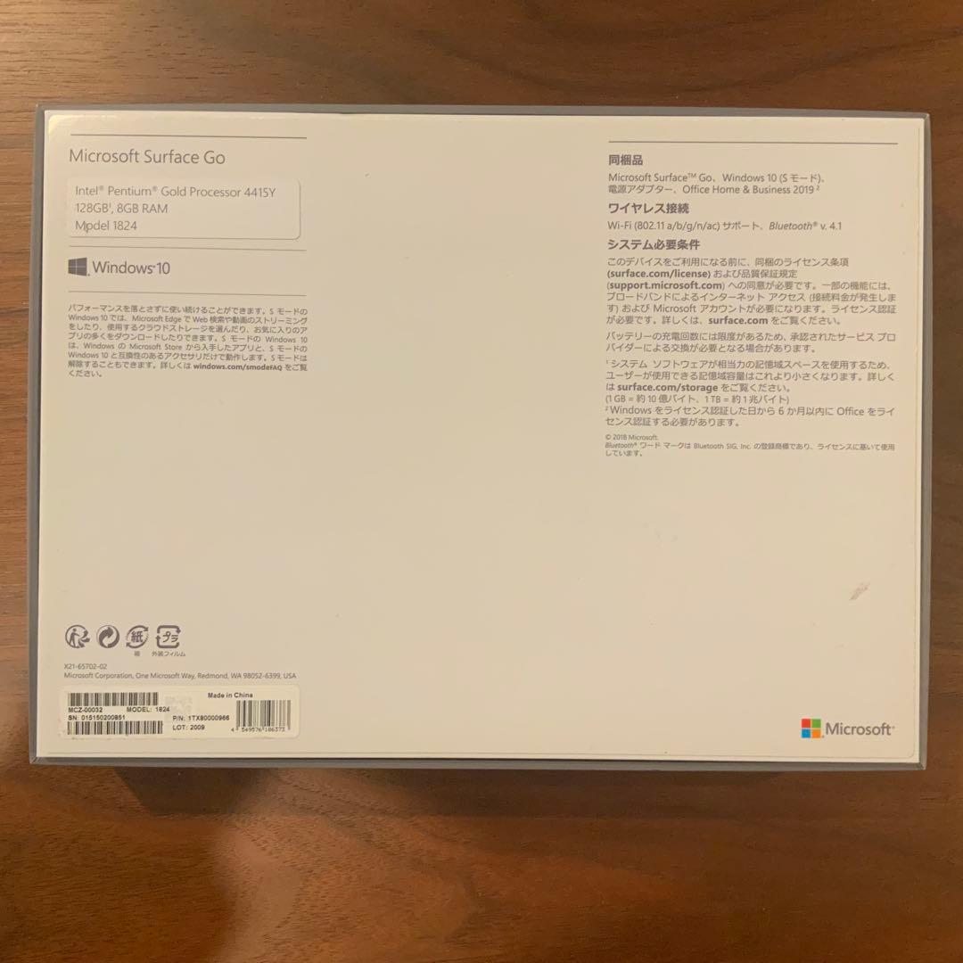 【上位モデル】Surface Go メモリ8GB/SSD 128GB 動作良好