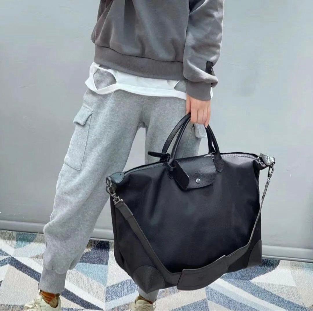 未使用 LONGCHAMP 大容量 トートバッグ 2way ボストンバッグ