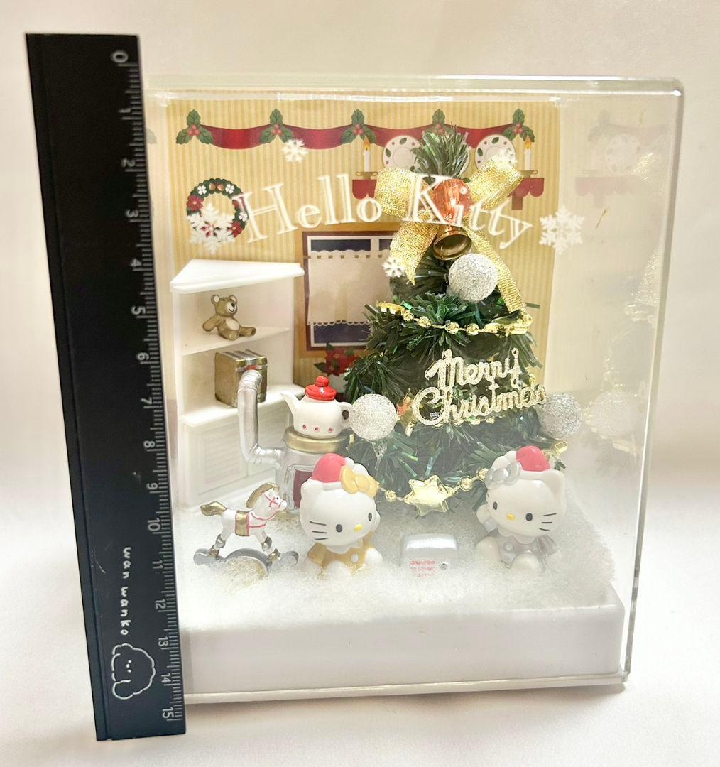 ハローキティ　クリスマス　ジオラマ　ツリー　ミミィ