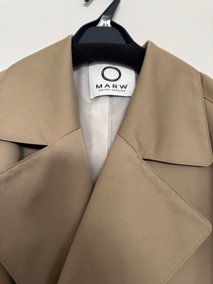 Marw united arrows ショートトレンチコート36