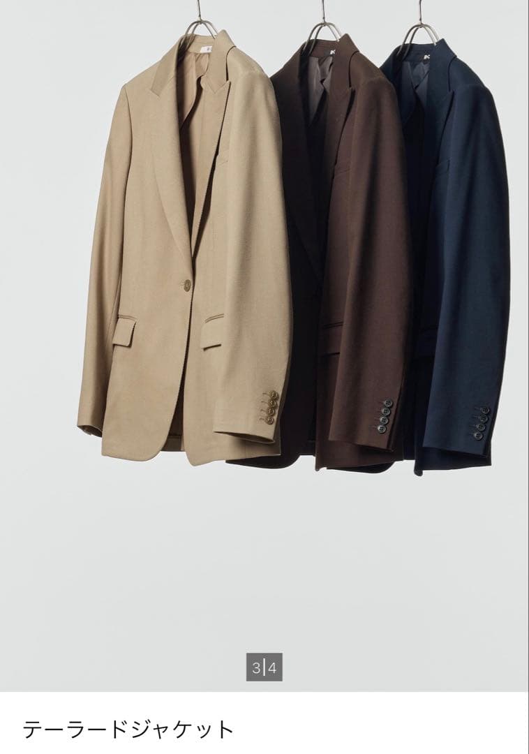 UNIQLO Cテーラードジャケット L ダークブラウン