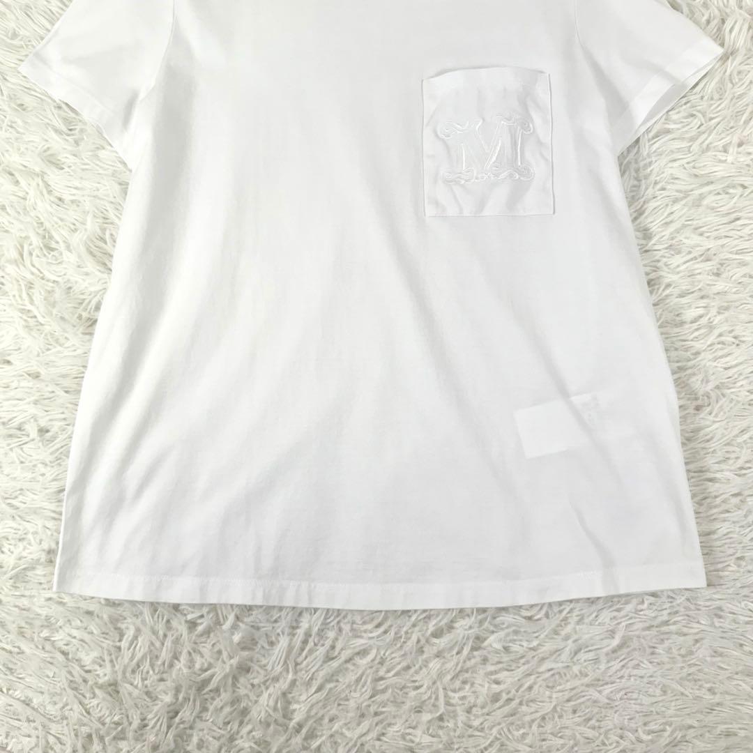 未使用級✨ マックスマーラ パパイア ピュアコットンジャージー Tシャツ 白