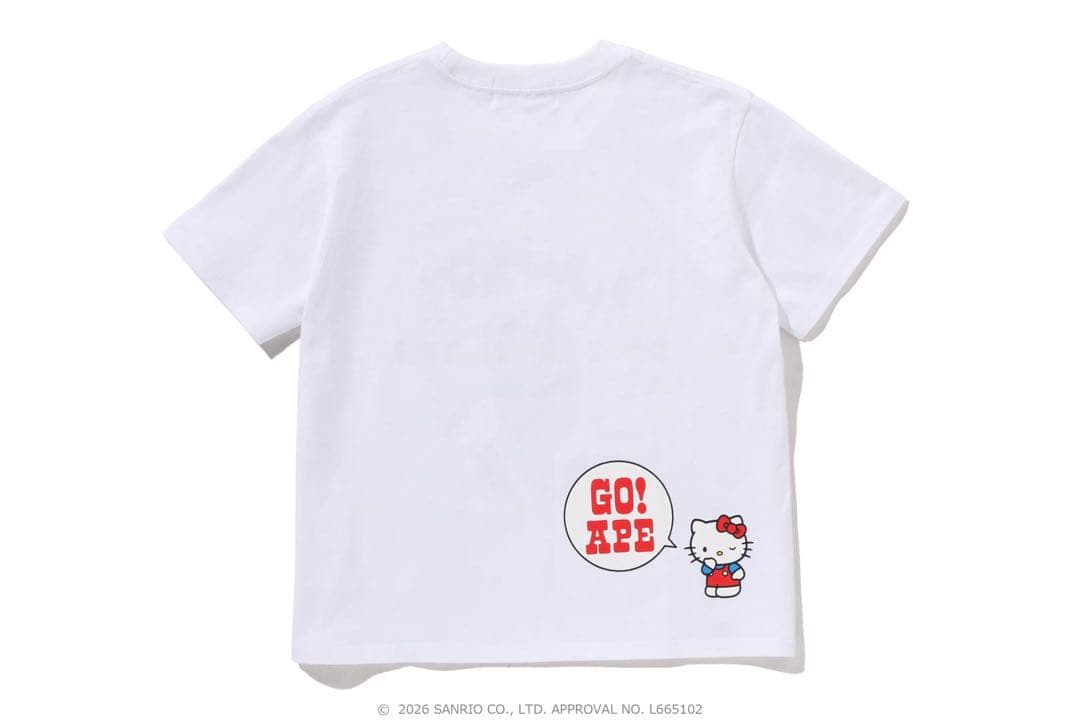 BAPE X HELLO KITTY COLLEGE MINI TEE サイズM
