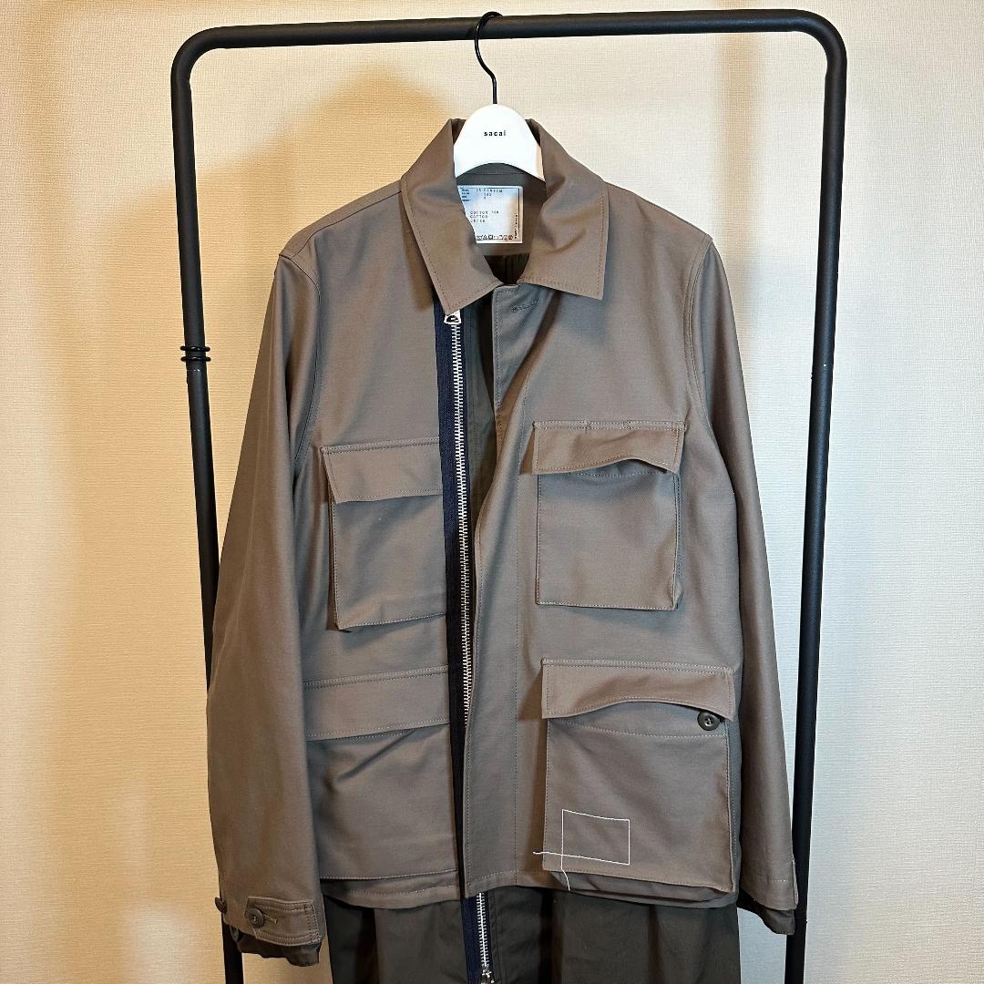 sacai×WTAPS 25SS ロングコート トープ サイズ2