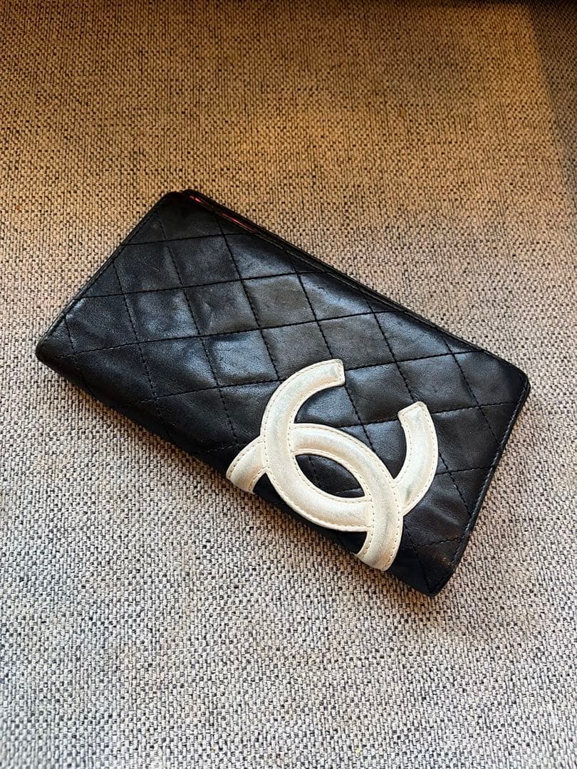 CHANEL カンボンライン　二つ折り　財布　正規品