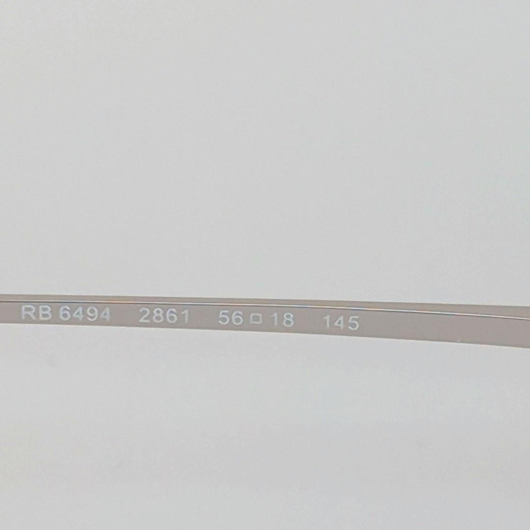 美品✨レイバン RB6494 オプティクス ポリッシュシルバー 眼鏡 サングラス