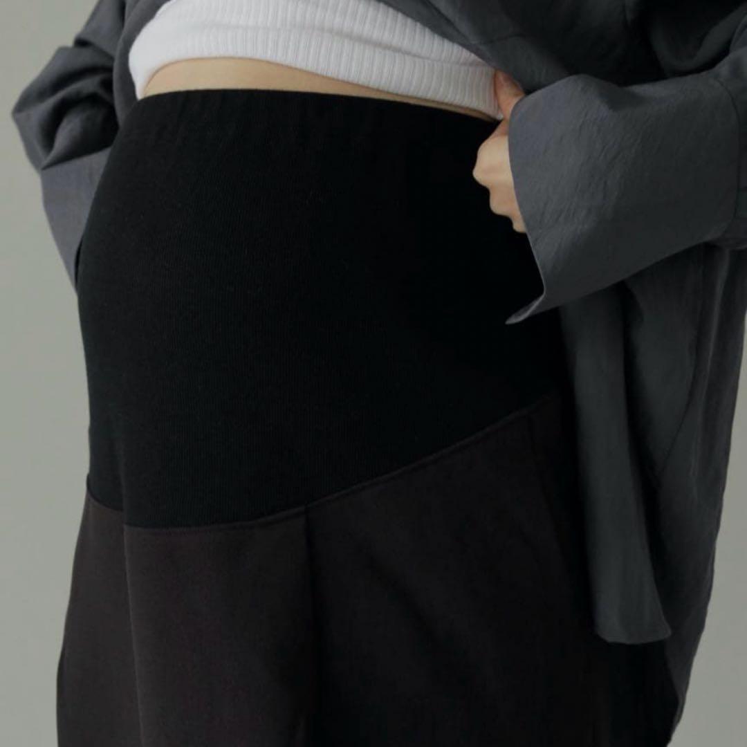 anuke Reha. tuck maxi skirt マタニティ