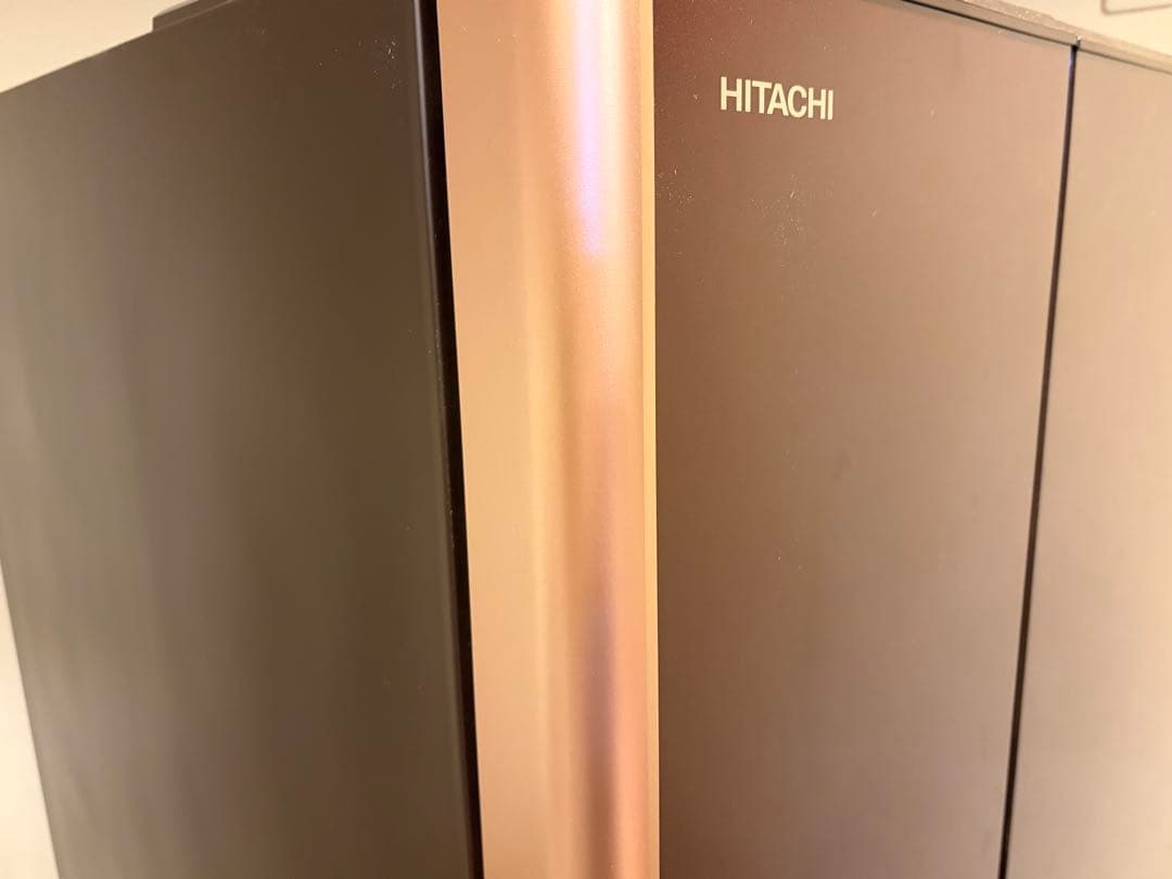 美品☆日立(大容量670L 6ドア冷蔵庫)R-XG670 クリスタルブラウン