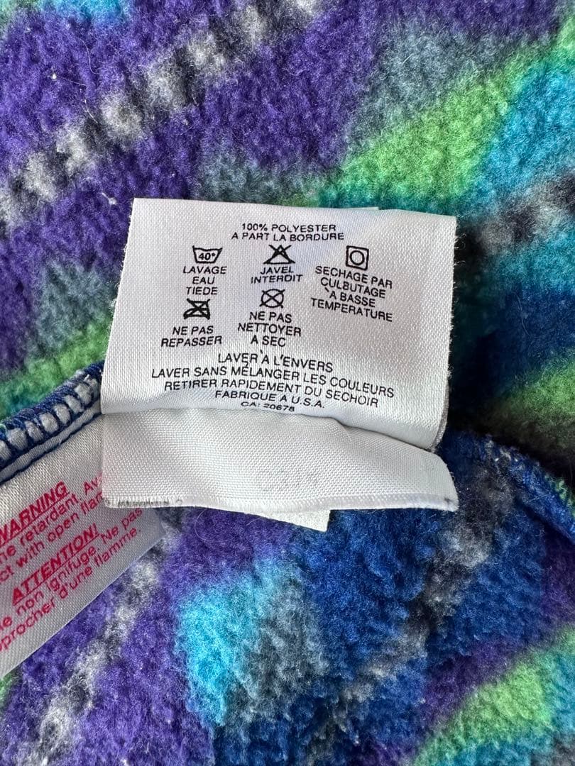 patagonia 90s パタゴニア 総柄 スナップT USA製 L ダイヤ