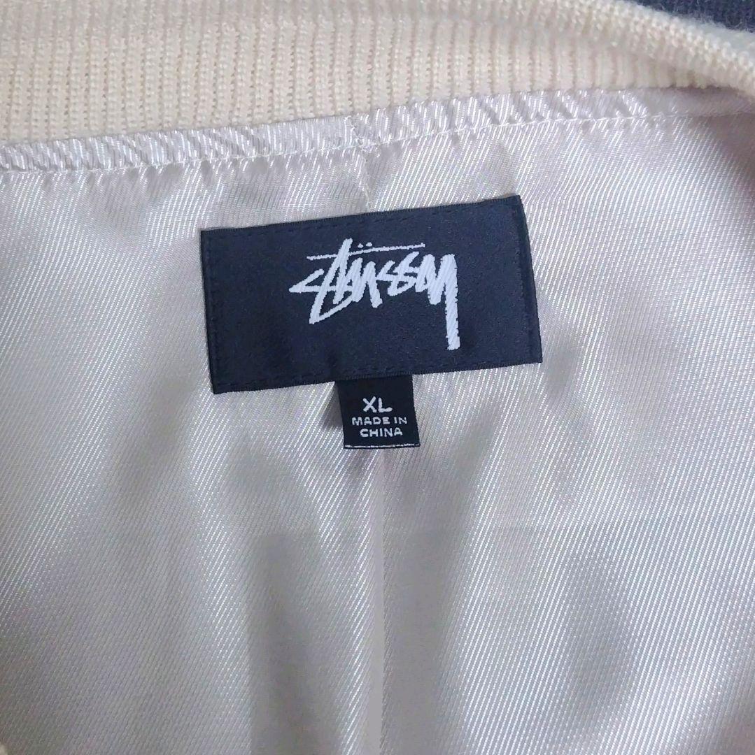 STUSSY リネン ボンバージャケット　XLサイズ　レーヨン　入手困難