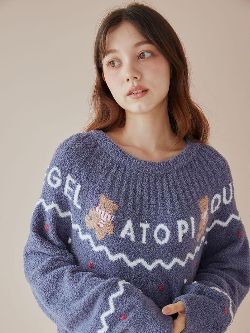 正規品♡新品 ジェラートピケ ノルディックワンピース ネイビー