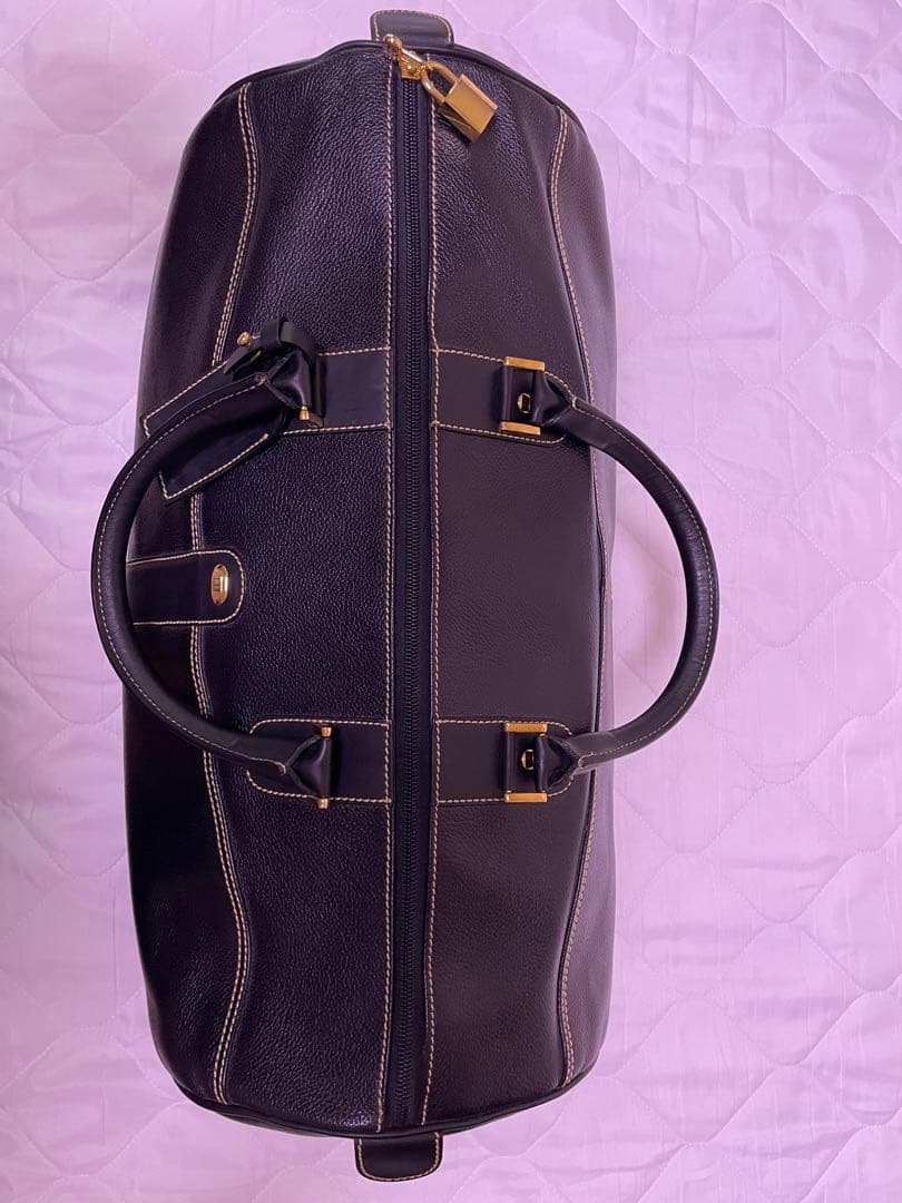 超美品dunhillダンヒルオールレザーボストンバックブラック　ほぼ未使用商品